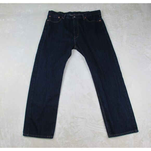 Levi's 505 Pants Mens 40 Blue Denim Jeans‎ Straight Pockets Casual 40X32 - Picture 1 of 15